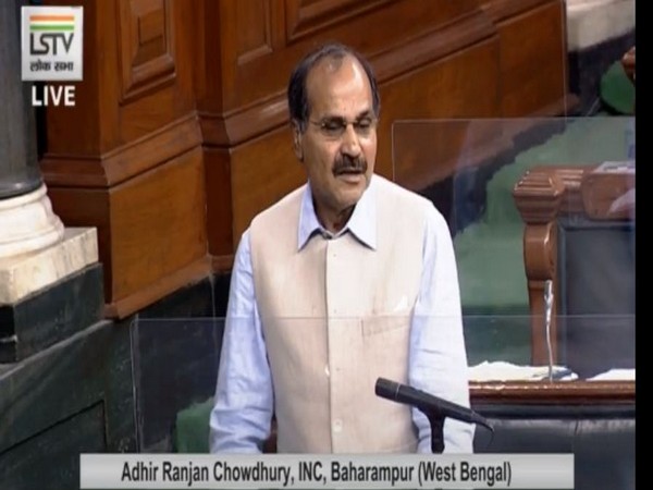 Congress leader Adhir Ranjan Chowdhury at Lok Sabha