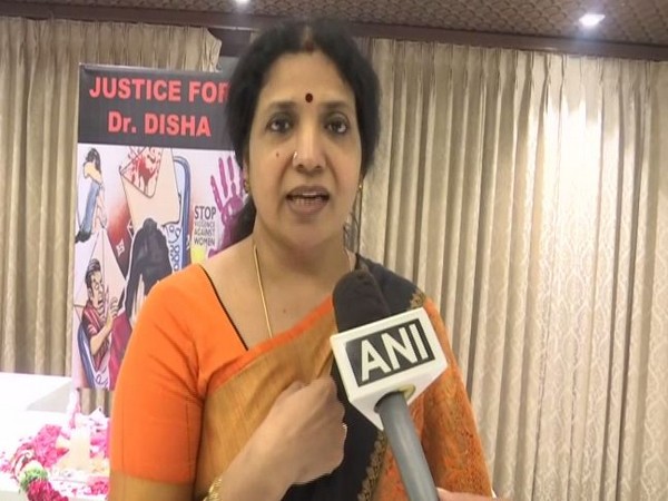Actress Jeevitha Rajasekhar speaking to ANI in Hyderabad on Thursday (Photo/ANI)