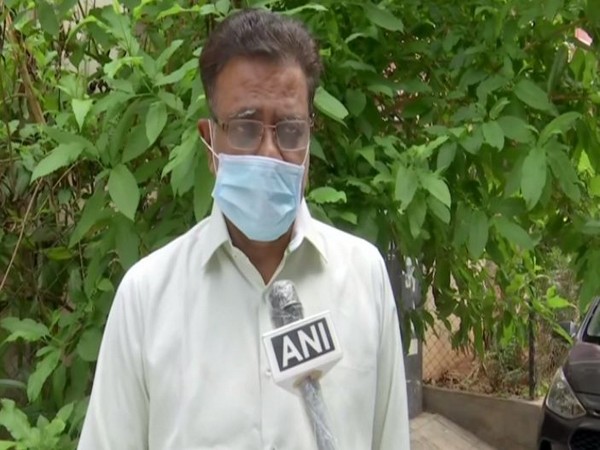 Bharatiya Janata Party's (BJP) Telangana Spokesperson NV Subhash speaking to ANI (Photo/ANI)