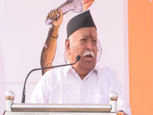 RSS chief Mohan Bhagwat in Ranchi (Photo/ANI)