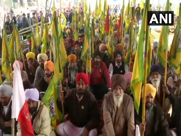 Protestors from Punjab joined the protest at Shaheen Bagh in Delhi on Wednesday (Photo/ANI)
