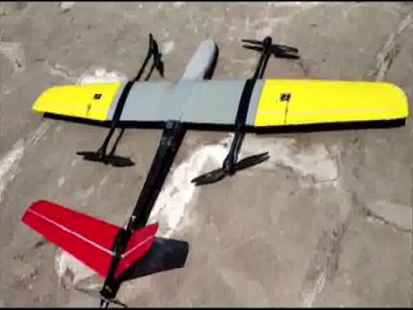 The drone that was used  to transport a unit of blood. [Photo/ANI]