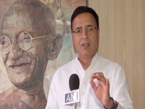 Congress leader Randeep Singh Surjewala while speaking to ANI on Saturday. Photo/ANI