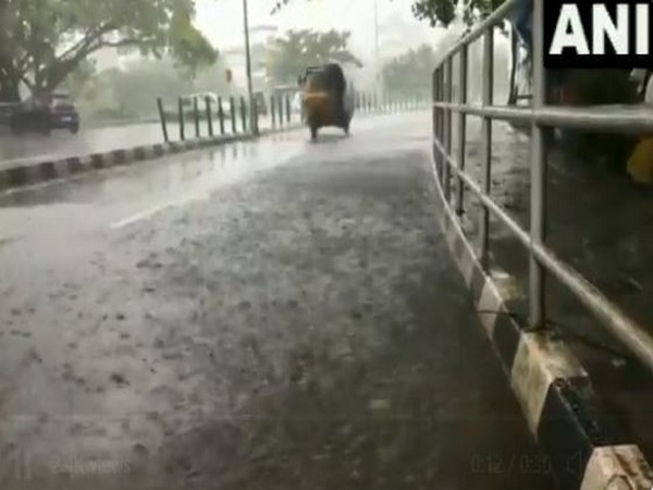 Rain lashes parts of Kozhikode in Kerala on Saturday 