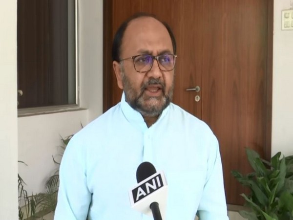 Uttar Pradesh Minister Sidharth Nath Singh speaking to reporters on Wednesday. Photo/ANI