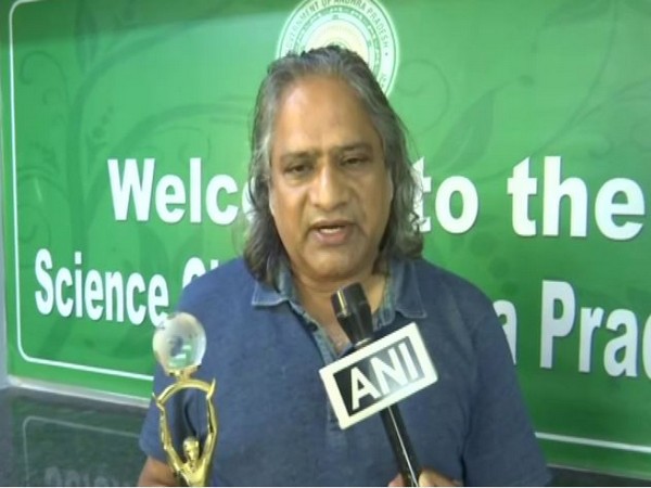 Science City Vice-Chairman and CEO Dr Krishnarao Appasani speaking to ANI in Amaravati on Tuesday. Photo/ANI
