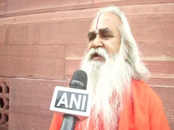 Ram Janmabhoomi Nyas member Ram Vilas Vedanti while speaking to ANI on Tuesday (Photo/ANI)