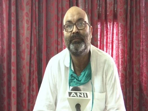 Uttar Pradesh Congress chief Ajay Kumar Lallu speaking to ANI. [Photo/ANI] 