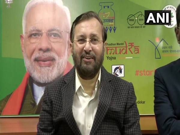 Union Minister Prakash Javadekar while speaking to the reporters on Thursday (Photo/ANI)