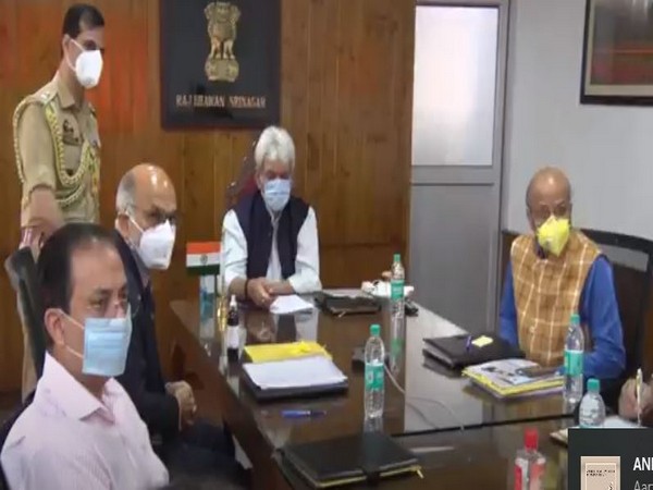    J-K Lt Governor Manoj Sinha at the inauguration of the State Council of Education, Research and Training (SCERT) on Saturday.
