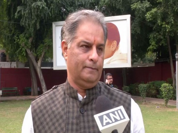 Congress spokesperson Rajiv Tyagi while speaking to ANI on Thursday (Photo/ANI)