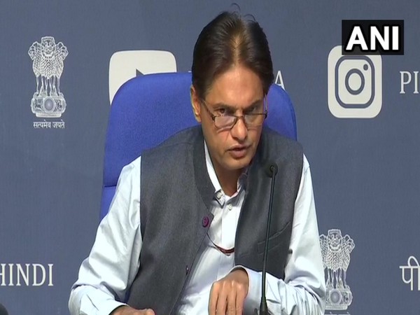 Anil Malik, Ministry of Home Affairs, during a media briefing in New Delhi on Friday. Photo/ANI