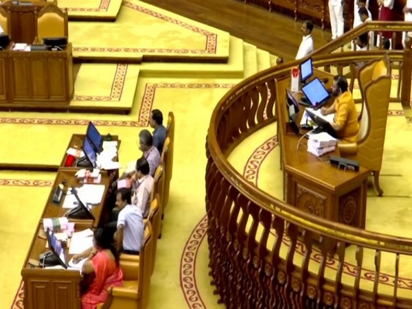 A visual from Kerala Assembly session. Photo/ANI