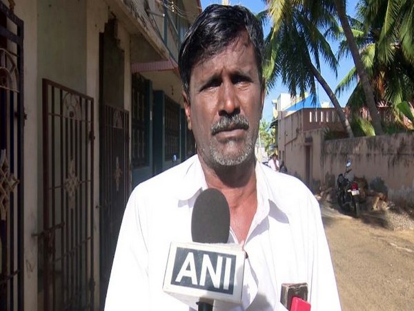 Karunamoorthy, District Secretary,  Tamilnadu Fishermen Federation, while speaking to ANI. (Photo/ANI)