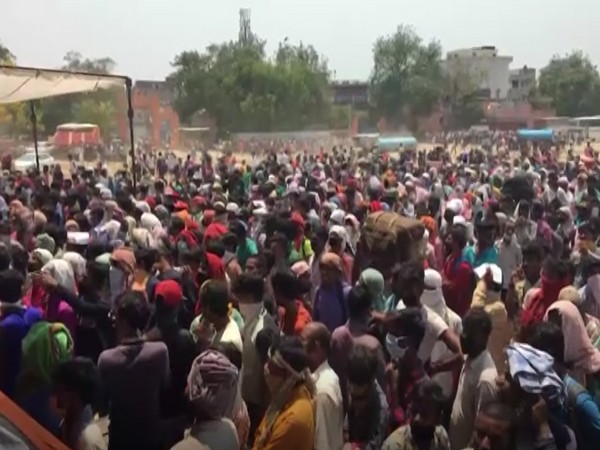 Visuals from Ghaziabad's Ramlila Ground (Photo/ANI)