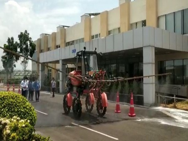 Visual from Andhra Pradesh Secretariat. (Photo/ANI)