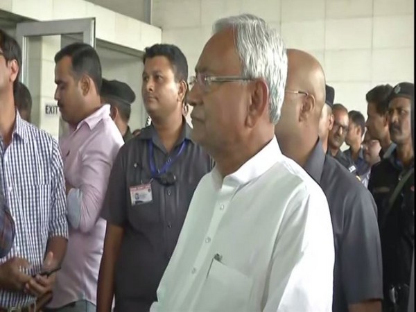 Bihar CM Nitish Kumar speaks to media in Patna on Tuesday. [Photo/ANI]