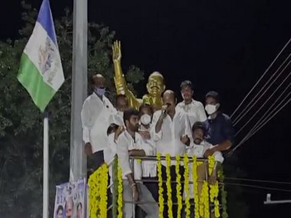 YSRCP leader Yarlagadda Venkatrao celebrated his birthday on Sunday