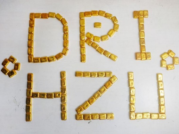 Directorate of Revenue Intelligence (DRI) seized 14 kg gold in Hyderabad (Photo/ANI)