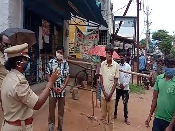 The teams of Special Enforcement Bureau (SEB) raided on sanitizers manufacturing and marketing units across Andhra Pradesh (Photo/ANI)