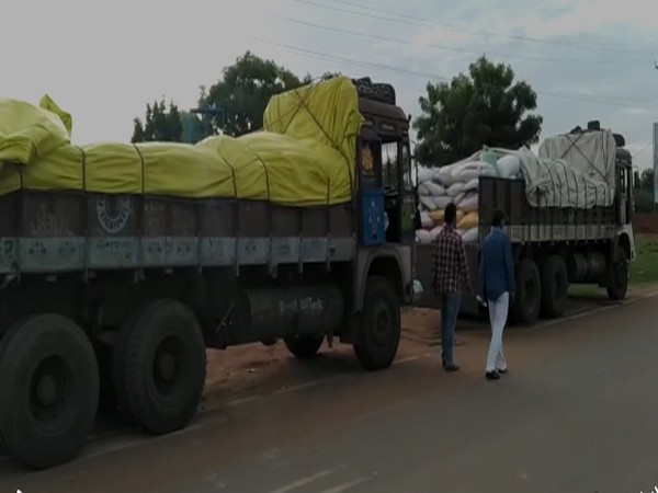 Seized lorries (Photo/ANI)