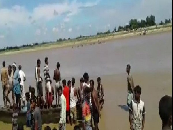 The boat carrying 19 people capsized in Sarayu river on July 28. Photo/ANI