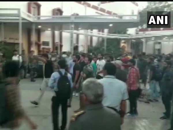 Jamia University students alleged that the attack on them was carried out by few people under the direction of university administration. Photo/ANI