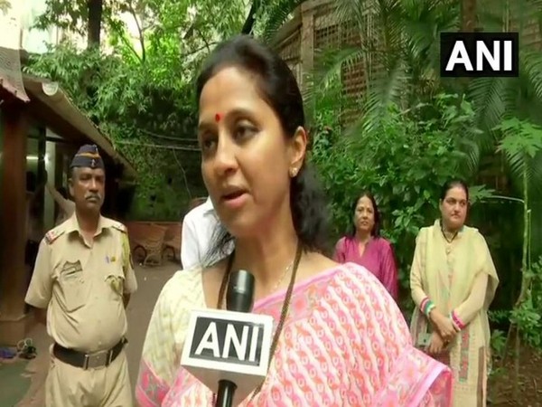Nationalist Congress Party (NCP) MP Supriya Sule while speaking to ANI on Thursday (Photo/ANI)