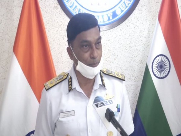 Indian Coast Guard Director General K Natarajan speaking to ANI on Friday