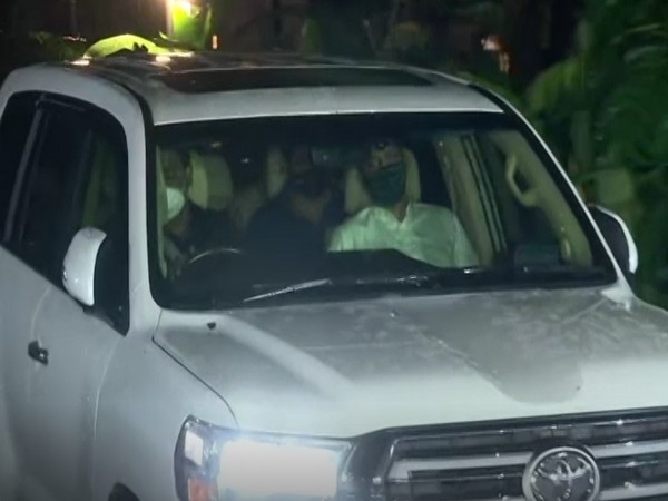 Parth Pawar leaving after meeting NCP chief Sharad Pawar (Photo/ANI)