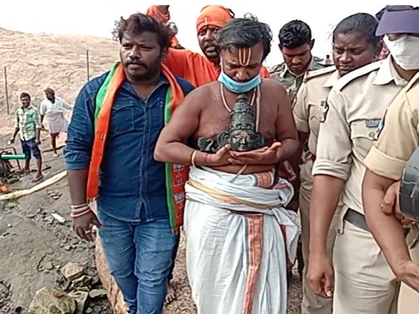 The idol of Lord Ram was allegedly desecrated at Ramateertham in Vizianagaram, Andhra Pradesh. (File Photo/ANI)