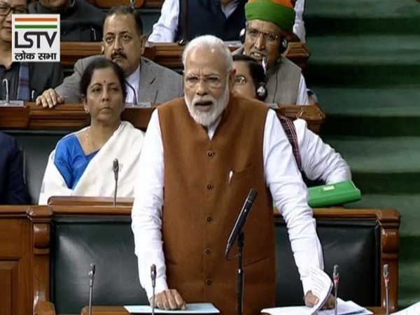 Prime Minister Narendra Modi speaking in Lok Sabha on Thursday.
