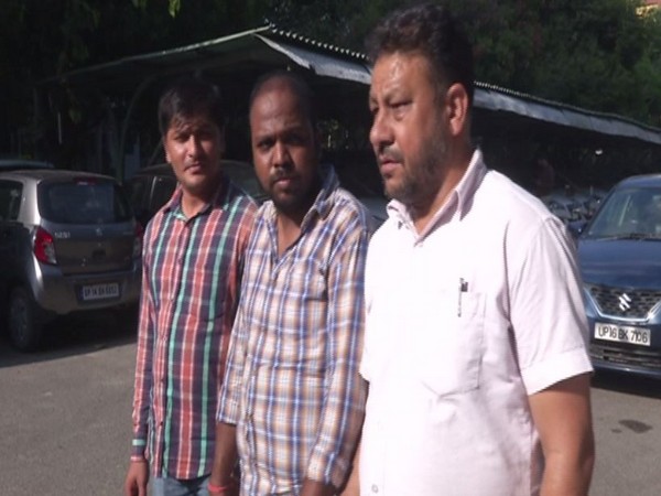 Accused Sampat Singh, along with two associates in New Delhi on Wednesday. Photo/ANI