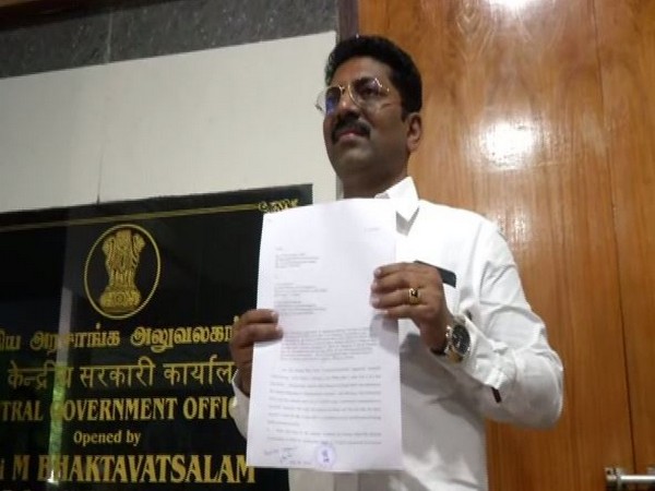 Saravanan, MLA from Thirupurunkundram Assembly Constituency in Chennai on Monday. Photo/ANI