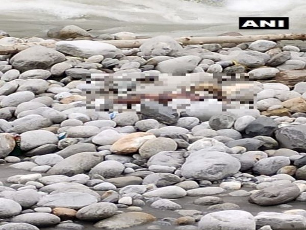 One significantly decomposed unidentified body of an adult male was evacuated from Beas River on Sunday. (Photo/ANI)