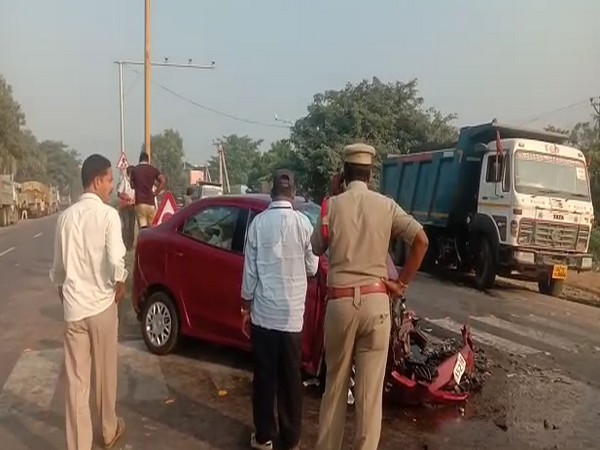 Police personnel reached at the accident site to probe the incident (Photo/ANI)