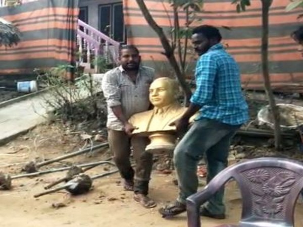 BR Ambedkar's statue (Photo/ANI)