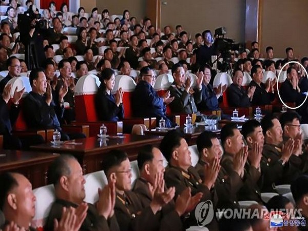 North Korea leader Kim Jong-un along with various top North Korea's official and Kim Yong ChoI 