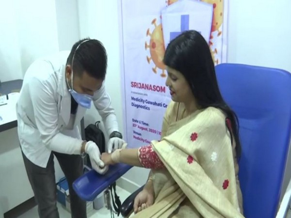 SRIJANASOM, a non-governmental organisation has launched the first-ever serological survey in Assam  (Photo/ANI)
