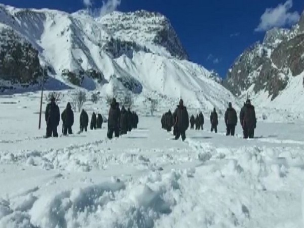 ITBP personnel train in cold conditions