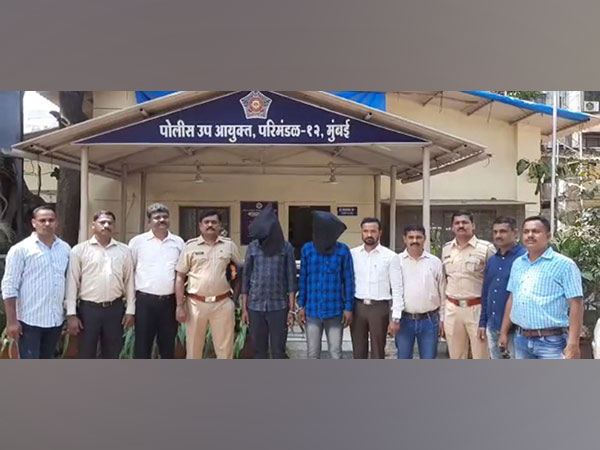 Two accused have been arrested for peddling drugs in Mumbai. (Photos/ANI)