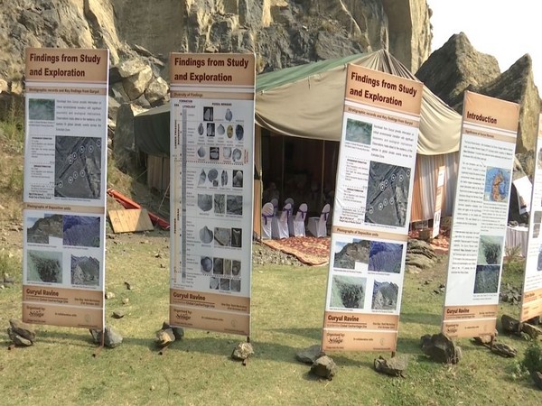 Field workshop on repository of Permian Triassic mass extinction event organised in J-K's Khanmoh. (Photo/ANI)