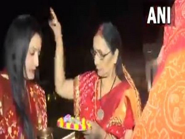 Women celebrated Karwa Chauth across India (Photo/ANI)