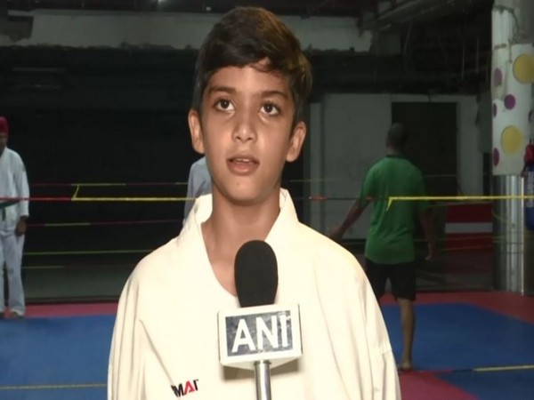 11-year-old Krishav mahajan aspires to represent India in Olympics Championship. (Photo/ANI)