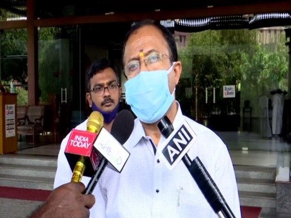 Union Minister of State for External Affairs V Murleedharan speaking to reporters on Thursday.