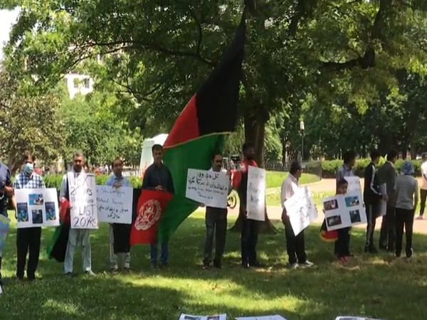 Demonstration by Afghan Americans