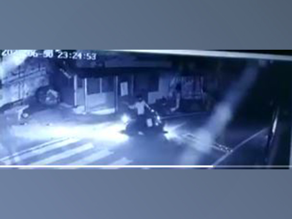 CCTV footage of the attack
