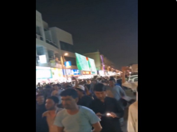 Visual of protest in Dubai