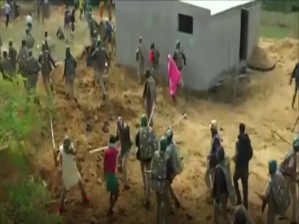 A visual from the protest site. (Photo/ANI)