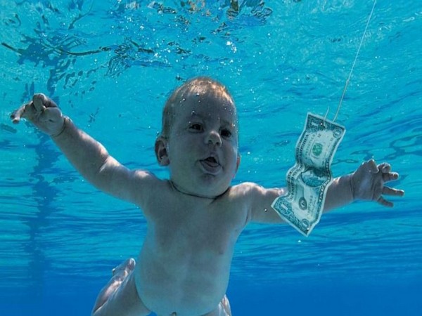 Album cover of 'Nevermind' (Image Source: Instagram)
